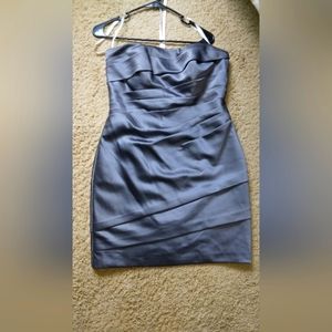 Short Gray Bridesmaids Dress